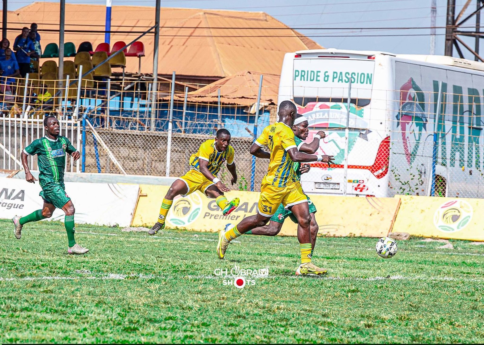 Karela United FC players in action